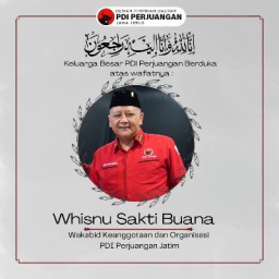 PDIP Sampaikan Duka Mendalam: Kami Kehilangan Mas Whisnu