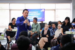 AHY Ajak Anak Muda Tidak Takut Bicara