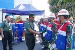 Danrem 084/BJ Silaturrahmi ke Integrated Terminal Pertamina Surabaya