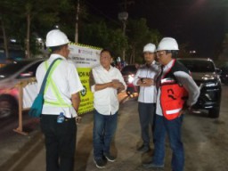 Komisi B Tinjau Pengerjaan Jalan Diponegoro Akibat Perbaikan Pipa PDAM