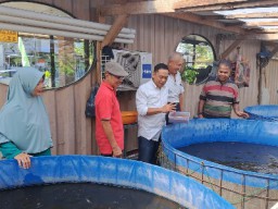 Anas Karno Dorong Pemkot Berdayakan Petani Budidaya Ikan Tawar