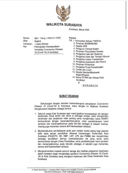 Wali Kota Risma Keluarkan Surat Edaran, Imbau Warganya Tingkatkan Kewaspada
