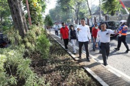 Walikota Eri Cek Penataan Taman Tengah Kota