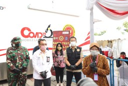 Tiga Minggu Berada di Surabaya, Mobil Lab PCR BIN Harus Berpamitan