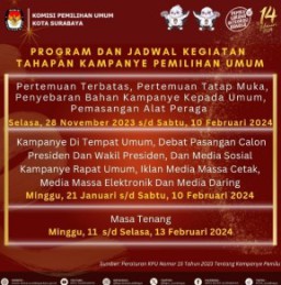Ramai Terkait Baliho Ini Jadwal Kampanye Pemilu 2024