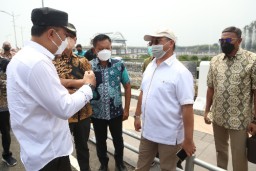 Walikota Eri Berbagi Tips Penangan Rob Ke Gubernur Bangka Belitung
