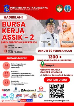 Pemkot Surabaya Sediakan 1.300 dari Dalam dan Luar Negeri