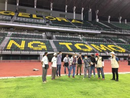 Uji Kelayakan Lampu Stadion GBT