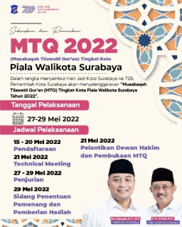 Pemkot Gelar MTQ Tingkat Kota Piala Wali Kota Surabaya