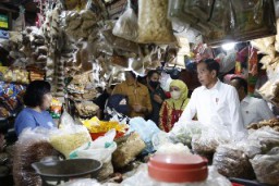 Presiden Jokowi Nyatakan Harga Minyakita dan Beras di Pasar Wonokromo