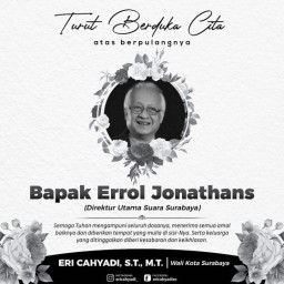 Wali Kota Eri: Selamat Jalan Pak Errol, Surabaya Kehilangan
