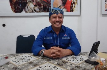 Indra Wahyudi, Kepala Bakomstra Partai Demokrat Kota Surabaya. (Bachan)
