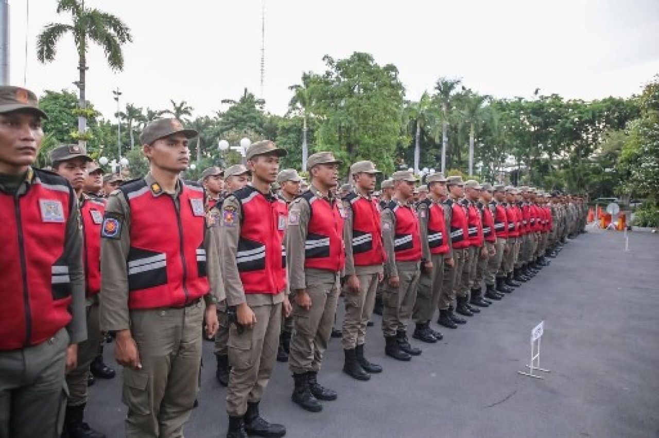 Jelang Libur Nataru, Satpol PP Surabaya Gelar Patroli Besar-Besaran