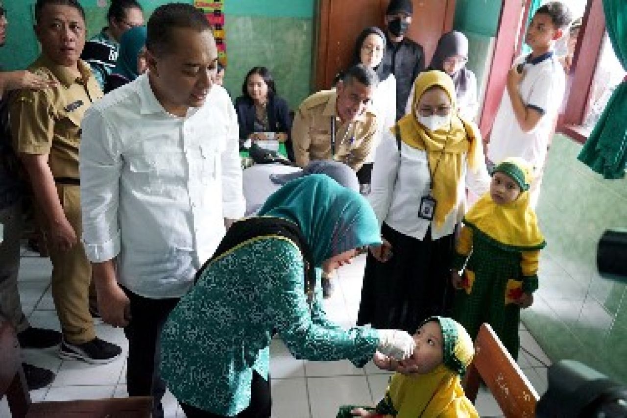 Sub PIN Polio Putaran Kedua di Surabaya Melebihi Target Sasaran hingga 105,94 persen