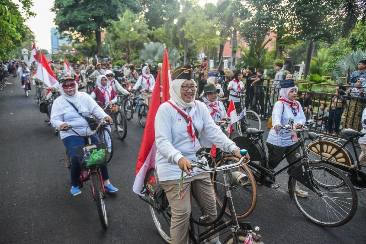 Parade Surabaya Juang Lolos Karisma Event Nusantara 2024 Kemenparekraf RI