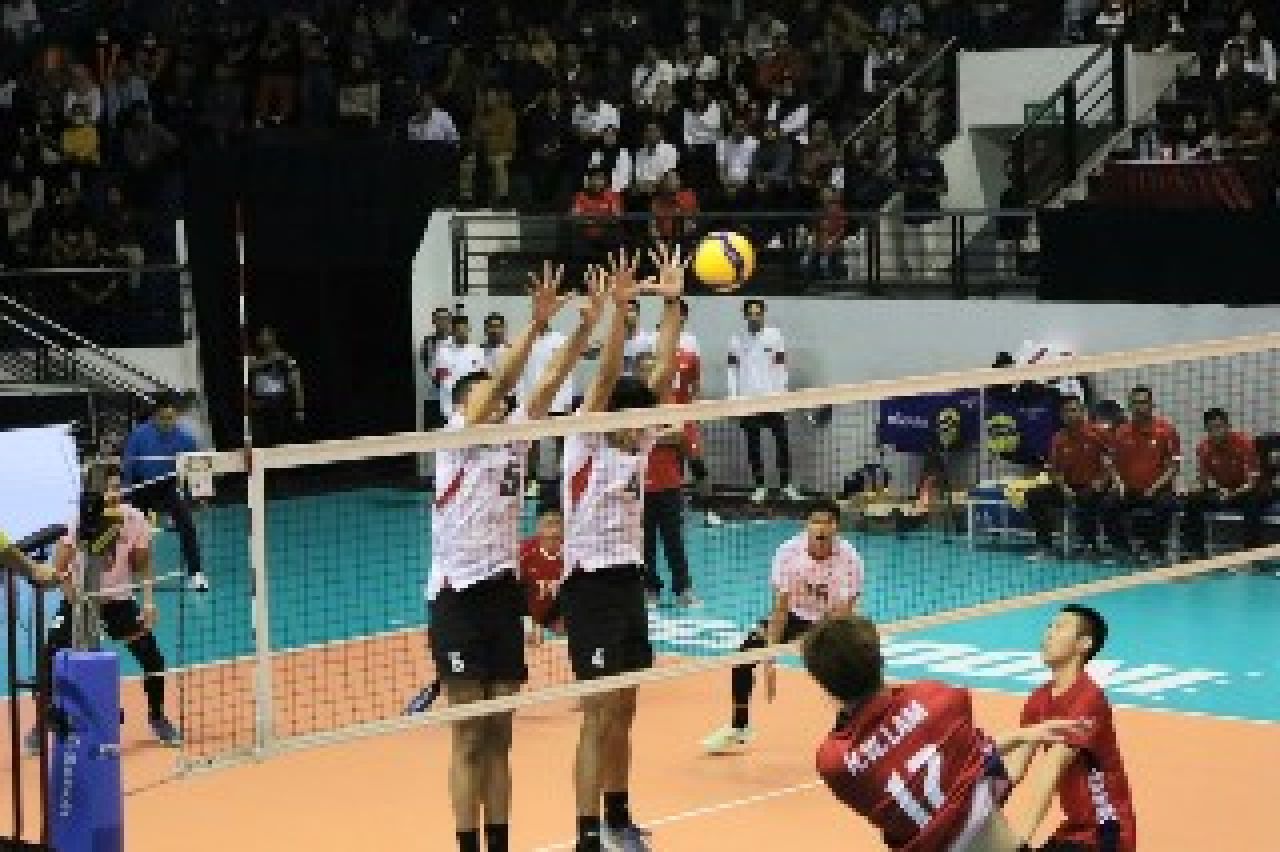 Pertandingan Voli falam AVC 2024. (Kominfo Surabaya)