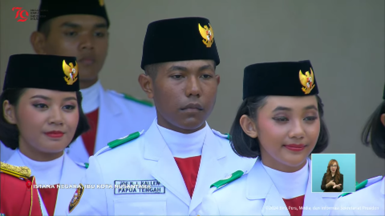 Siswa SMAN 17 jadi Pasukan Penurunan Bendera dalam HUT ke-79 RI di IKN