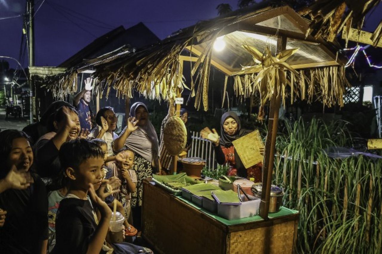 Suasana kampung legenda di Kota Surabaya. (mar)