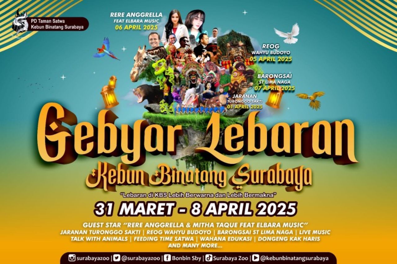 Gebyar Lebaran 1446 H: Kebun Binatang Surabaya Siapkan Hiburan Menarik dan Edukatif