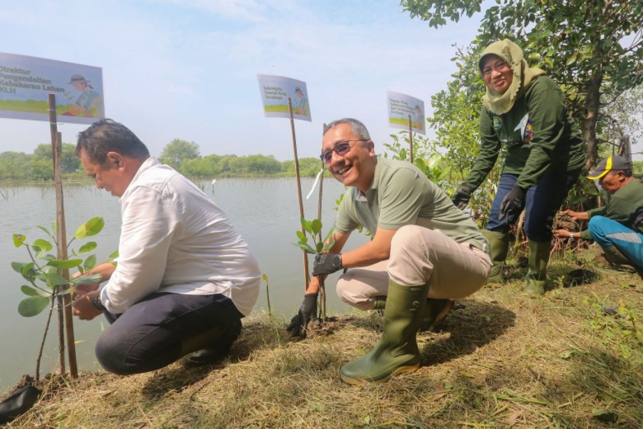 Cegah Pencemaran Plastik, Surabaya Gelar Aksi Bersih Mangrove Peringati HPSN 2025