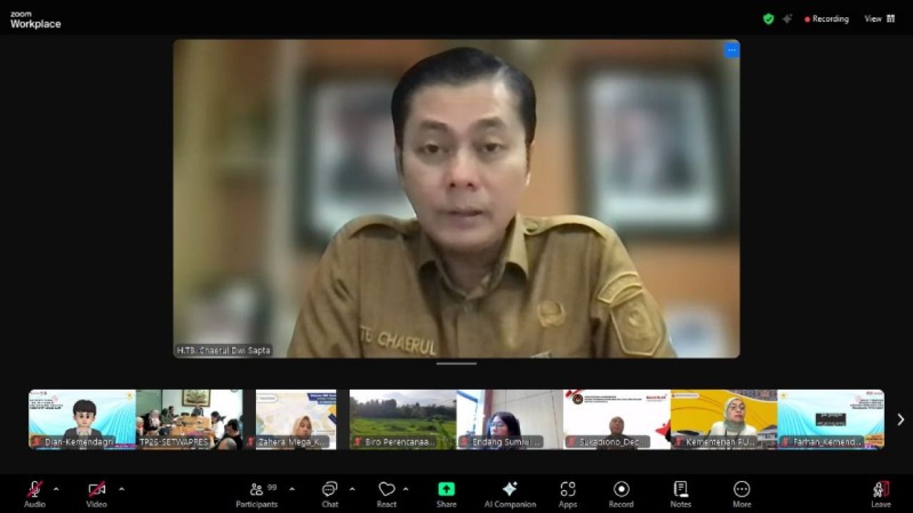 Direktur Sinkronisasi Urusan Pemerintahan Daerah III Ditjen Bina Pembangunan Daerah Kemendagri, TB. Chaerul Dwi Sapta. (Kemendagri)
