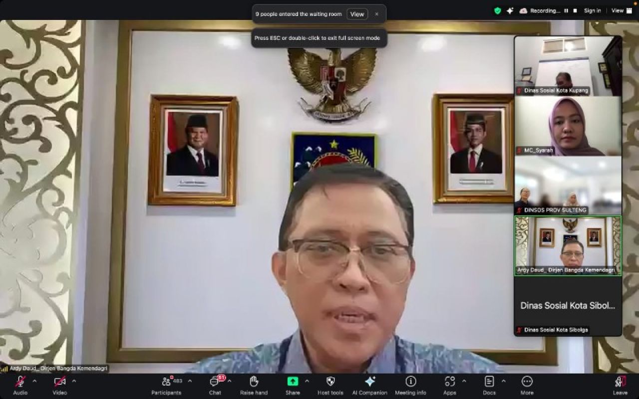Dirjen Bina Pembangunan Daerah Kemendagri, Restuardy Daud. (Tim)