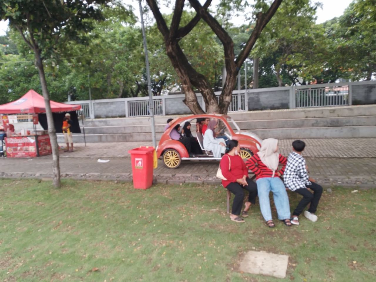 Suasana THP Kenjeran sisi utara, Selasa (1/4/2025) (Amar)