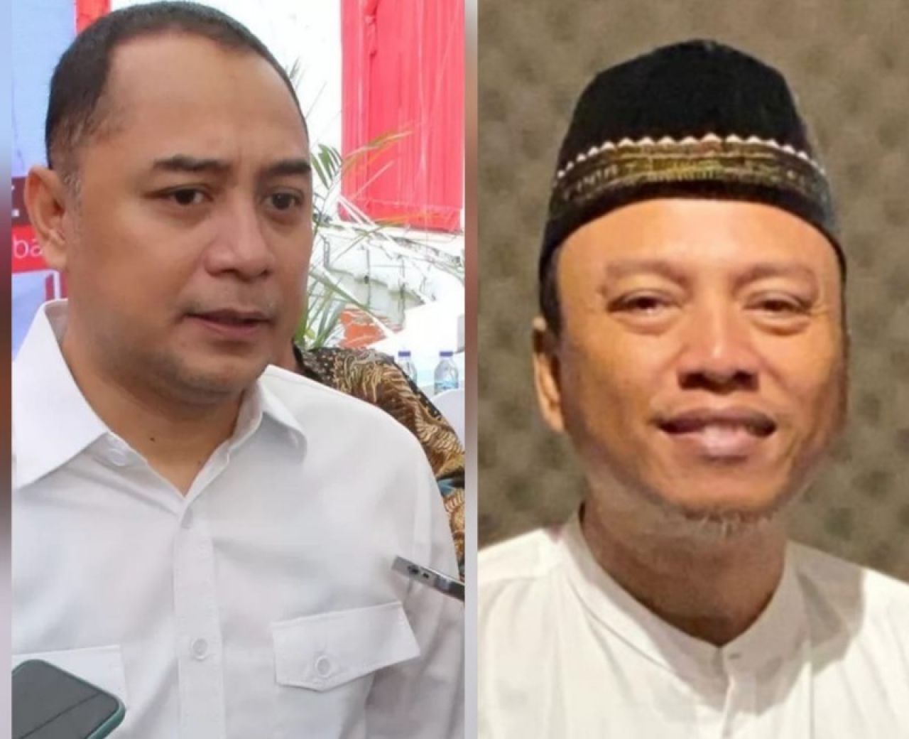 Walikota Eri Cahyadi dan Kiki Kurniawan (kiri). (Tim)