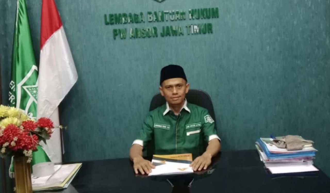 Ketua PW LBH Ansor Jatim, Mohammad Syahid. Tim)