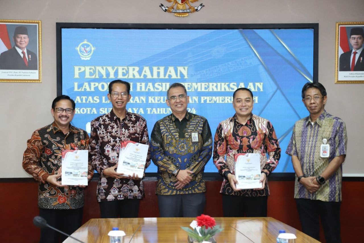Pemkot Surabaya kembali raih opini WTP dari BPK. (Kominfo Surabaya)
