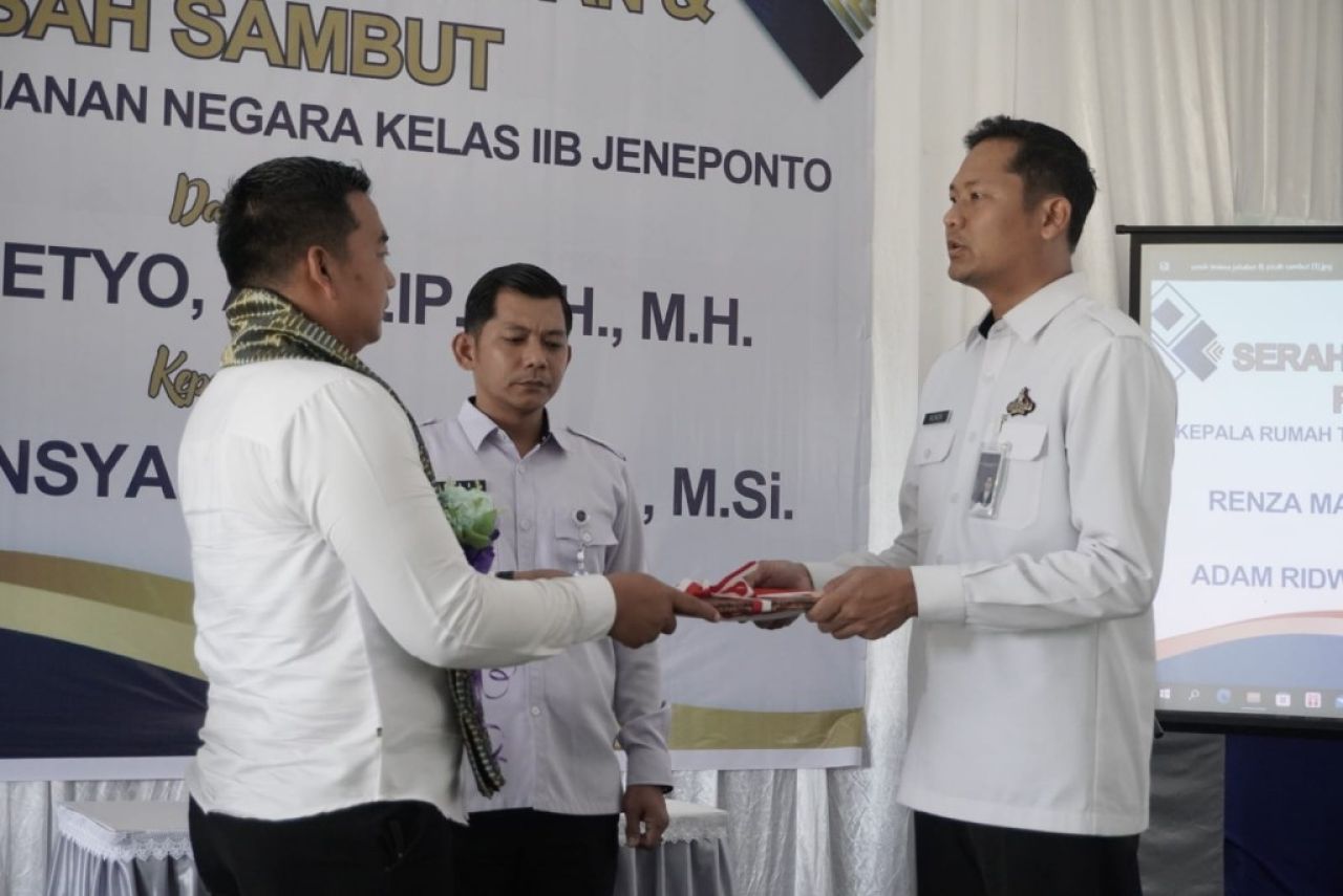 Serah Terima Jabatan dan Pisah Sambut Kepala Rutan Kelas IIB Jeneponto Jeneponto, 22 Mei 2025