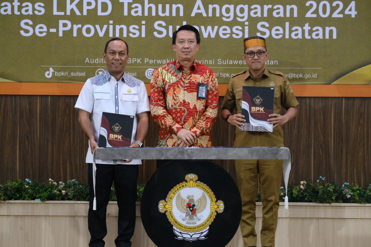 Pemkab Jeneponto raih opini WTP LKPD Tahun Anggaran 2024. (Tim)