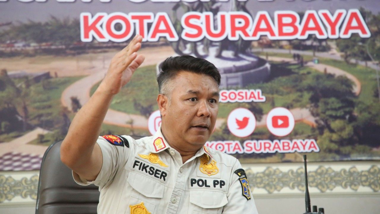 Kasatpol PP Kota surabaya, M. Fikser. (Kominfo Kota Surabaya)