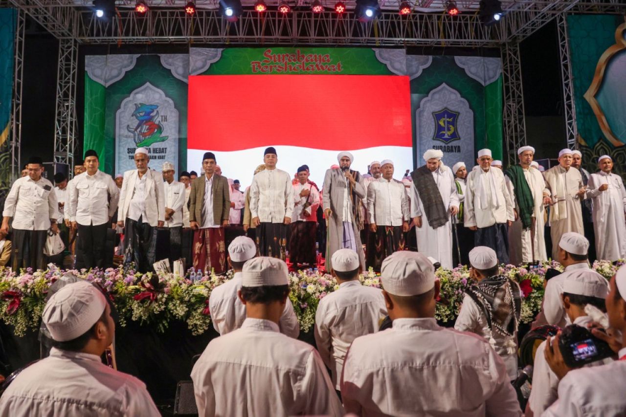 Surabaya Bersholawat Tutup Rangkaian Peringatan HJKS ke-732