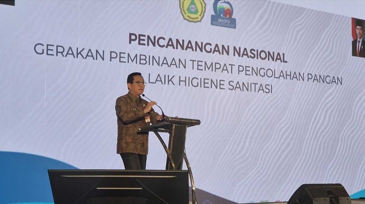 Pencanangan Nasional Gerakan Pembinaan Tempat Pengolahan Pangan Laik Higiene Sanitasi (PN-GTPP-LHS) yang digelar beberapa waktu lalu di Hotel Alana, Yogyakarta. (Kemendagri)