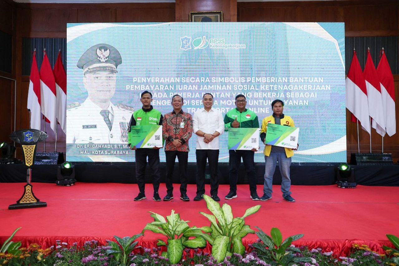 Ojol dapat BPJS (Kominfo surabaya)