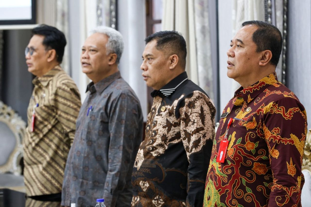 Empat kandidat Sekda Kota Surabaya. (Kominfo Surabaya)