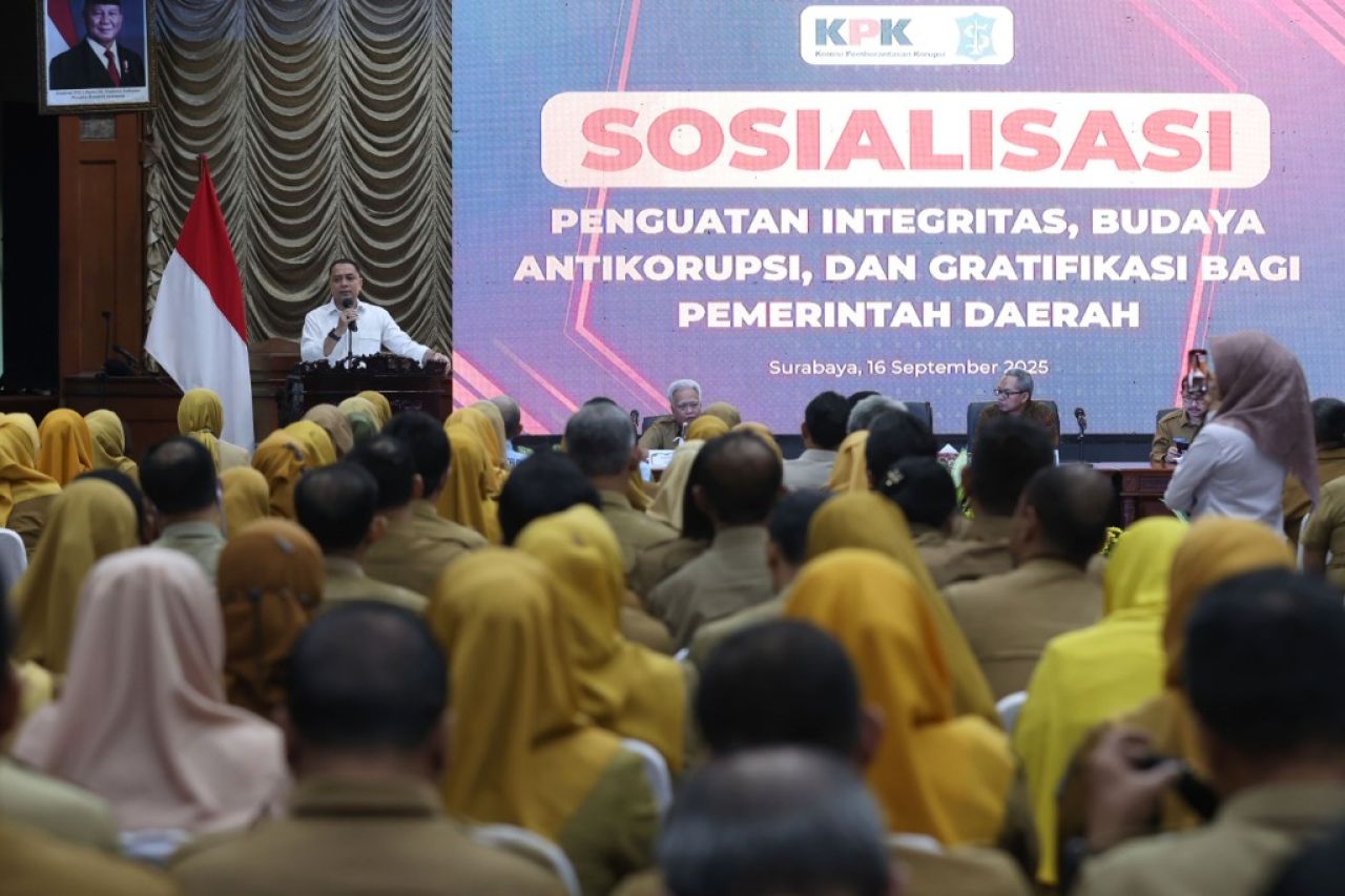 Pemkot Surabaya Gandeng KPK Perkuat Integritas dan Budaya Antikorupsi Bagi ASN. (Kominfo surabaya)