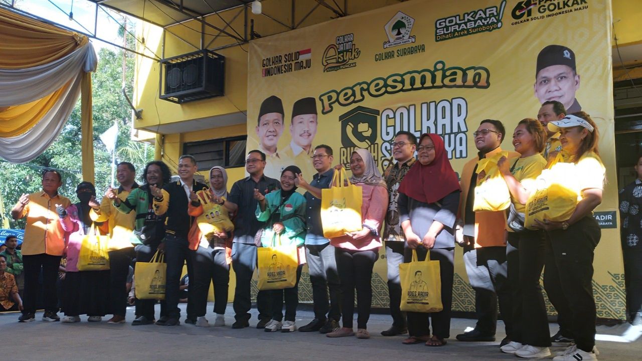 Golkar Surabaya Resmikan Rumah Aspirasi, Komitmen Jadi Saluran Utama Rakyat