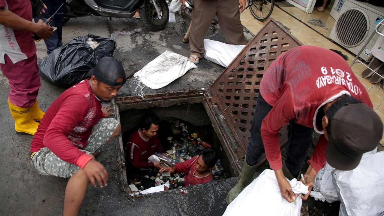 Pemkot Surabaya Kebut Drainase, 70 Persen Pekerjaan Sudah Tuntas. (Kominfo Kota Surabaya)
