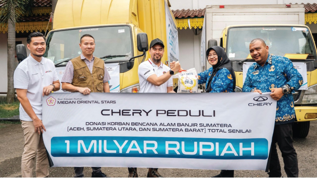 Chery Hadir Bersama Masyarakat Terdampak Banjir dan Longsor di Aceh dan Sumatera, Salurkan Bantuan dan Dukung Pemulihan