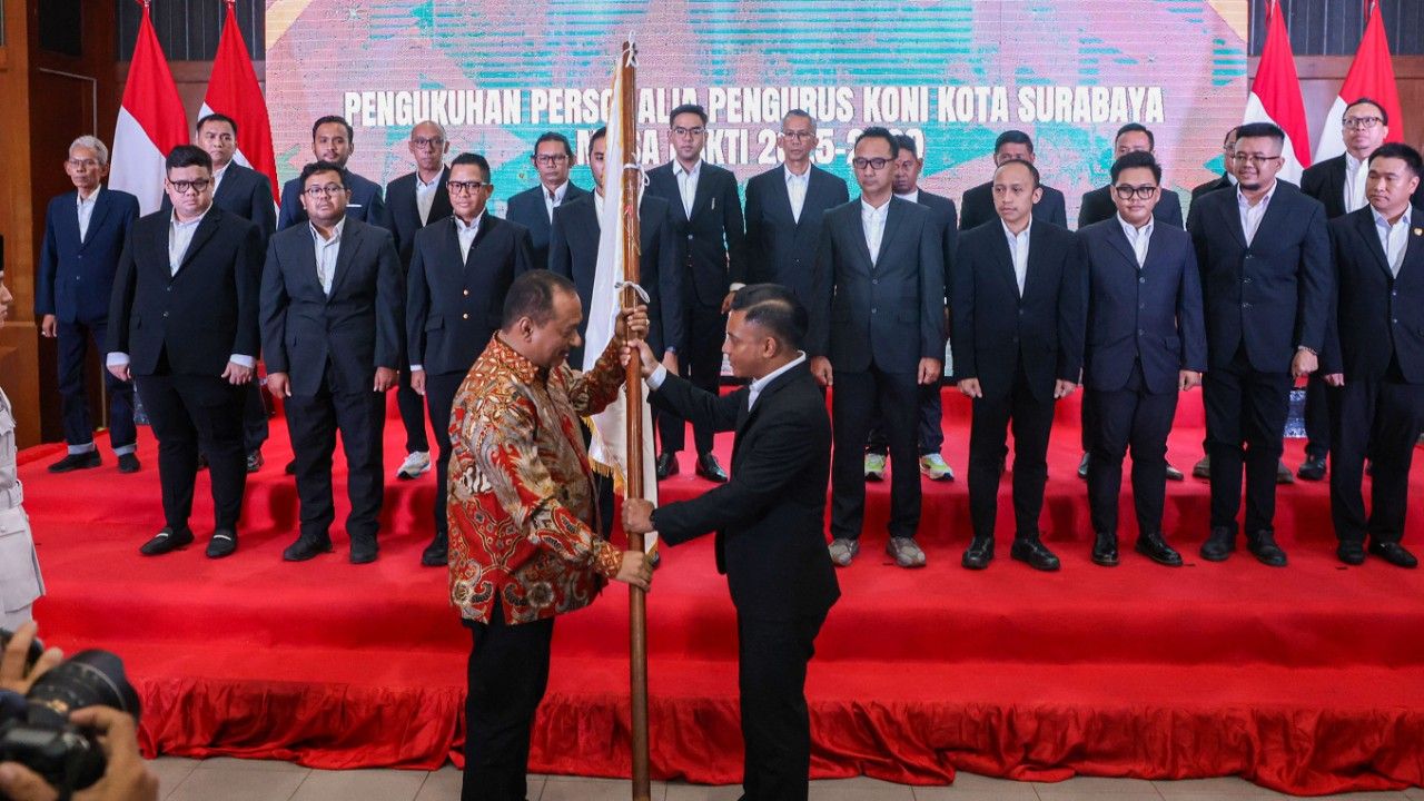 Pemkot Surabaya Kukuhkan Pengurus KONI 2025-2029: (Kominfo Kota Surabaya)