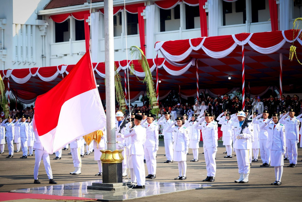 Paskibra Kota Surabaya 2025. (Kominfo Surabaya)