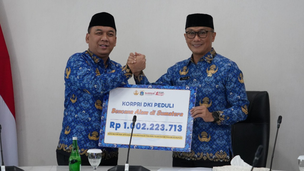Aksi solidaritas ASN Korpri DKI Jakarta untuk korban bencana alam di Sumatra. (BKN)