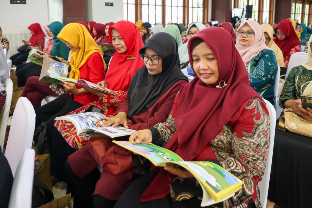 Giat Literasi gaungkan membaca nyaring. (Kominfo Surabaya)