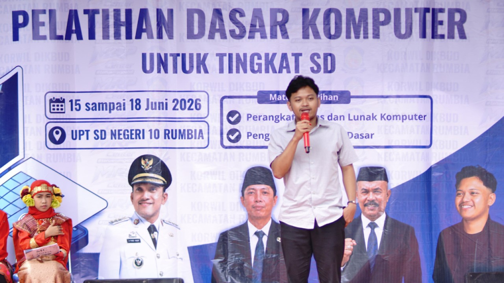Pelatihan Komputer untuk Siswa SD di Rumbia Resmi Dibuka Bupati Jeneponto