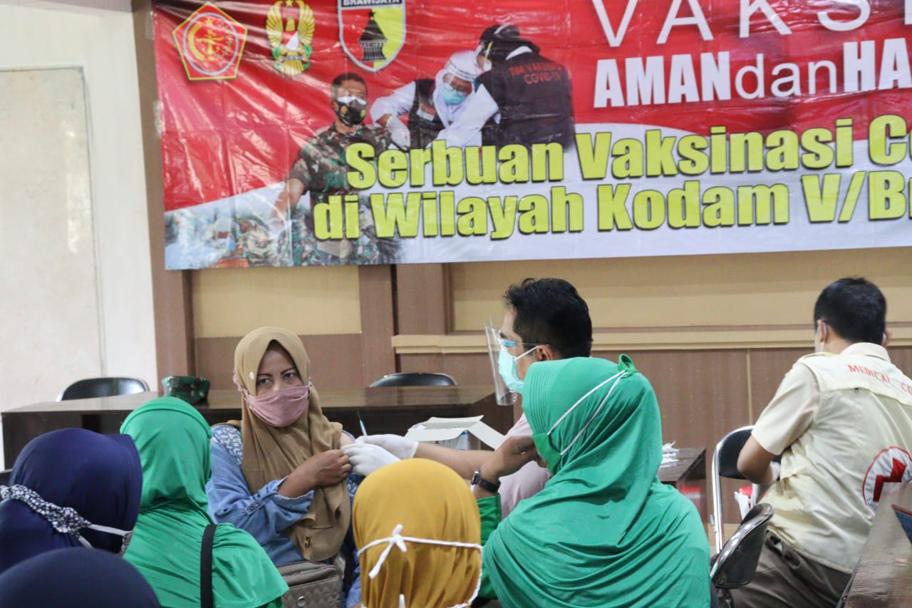 Kodim Pamekasan Gelar Vaksinasi Covid-19