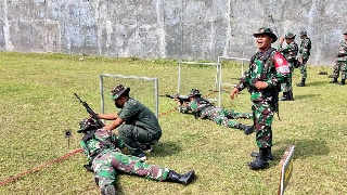 Prajurit Kodim 0817 Gresik Ikuti Latbakjatri TW. II TA. 2022.
