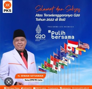 Ketua DPW PKS Mendukung Suksesnya G20 Bali