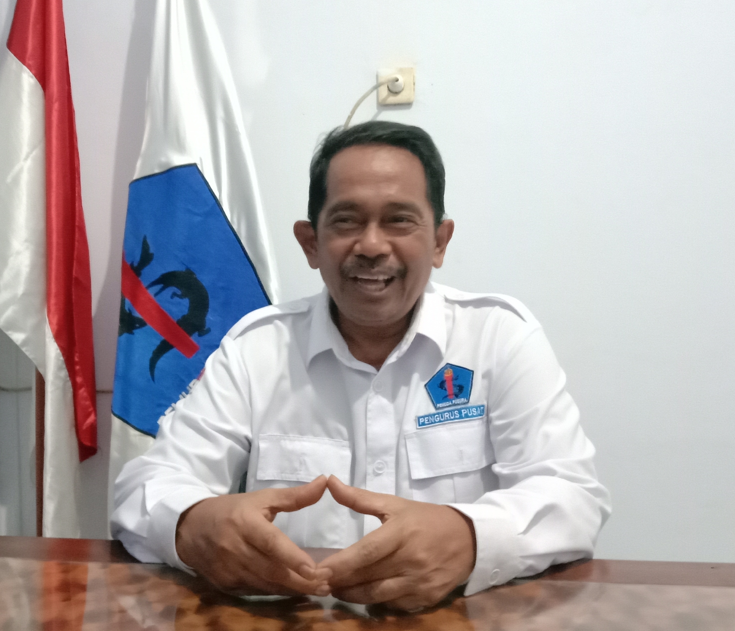 Hoslih Abdullah, Sekretaris Umum Pusura dan Ketua Umum Pemuda Pusura. / Foto : Bachan